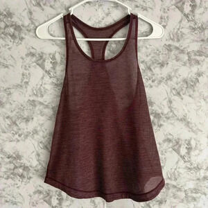 Lululemon Maroon Size 6 racer back workout shirt